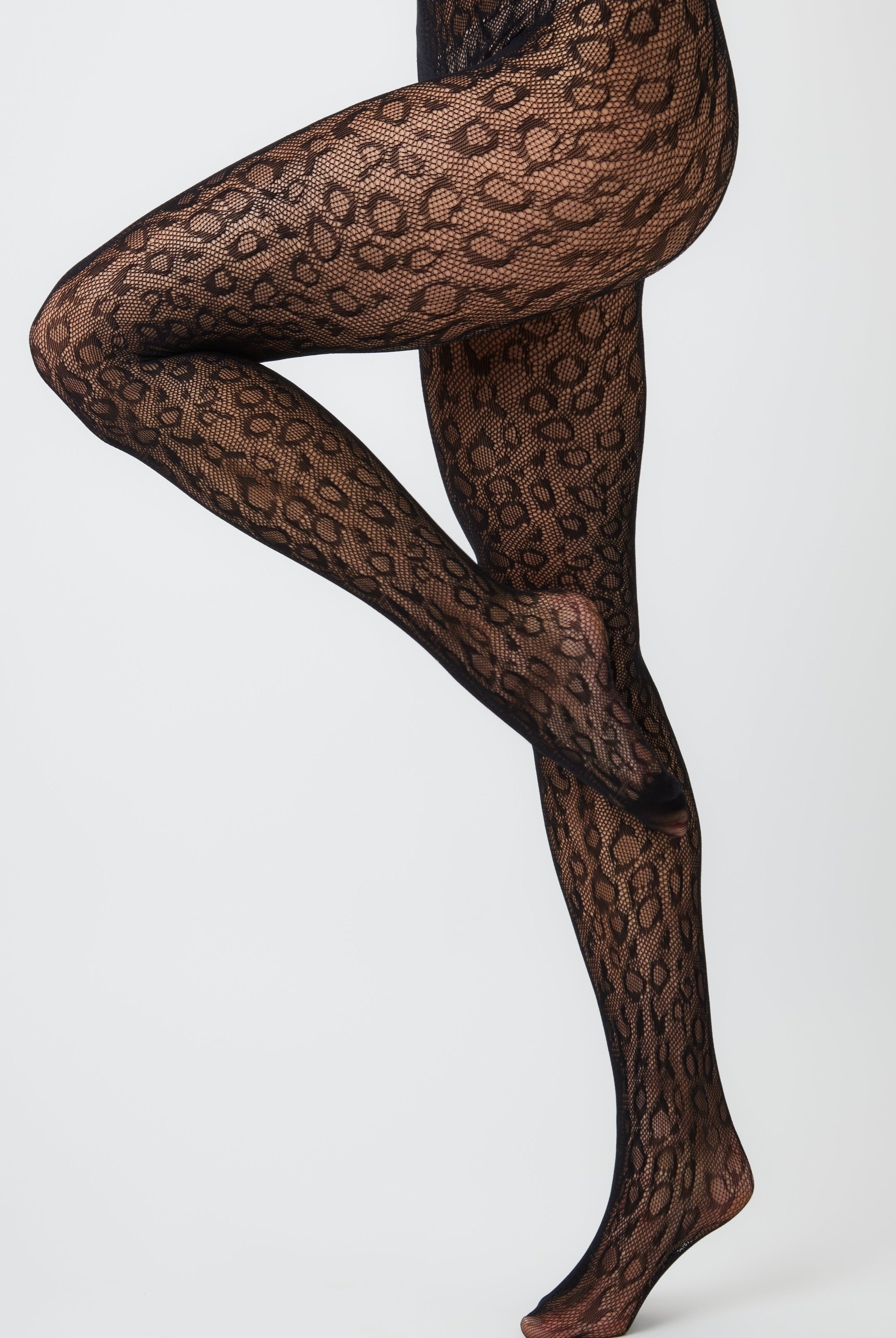 My accessories London Fishnet Leopard Tights | Black Fishnet Tights | Women's Fishnet leopard Tights | Halloween | Costume | Indie | Biker | Elevated indie | Women | Women's Accessories | Winter accessories | Autumn accessories | Fall accessories | Fall | Winter | Autumn 
