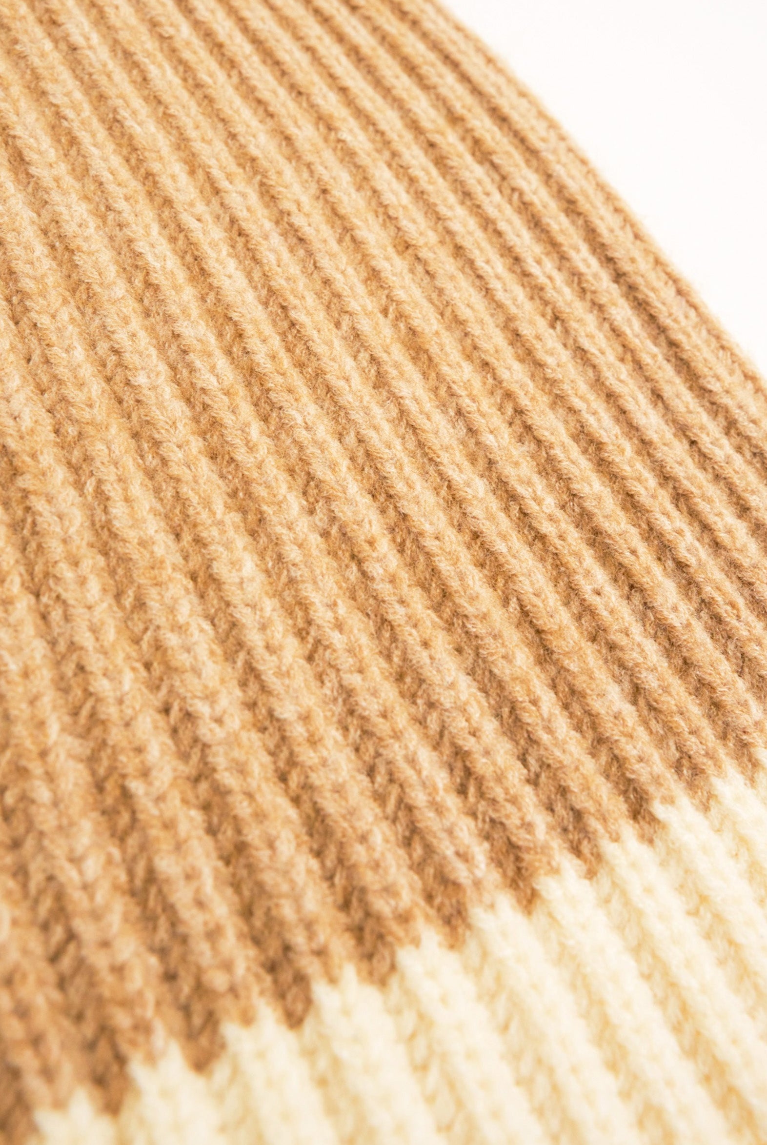 Loose Fit Ribbed Knit Balaclava in Beige | knitted | knitwear | ski | Skiing | Winter | Autumn | Plaza core | Winter Accessories | Autumn Accessories |