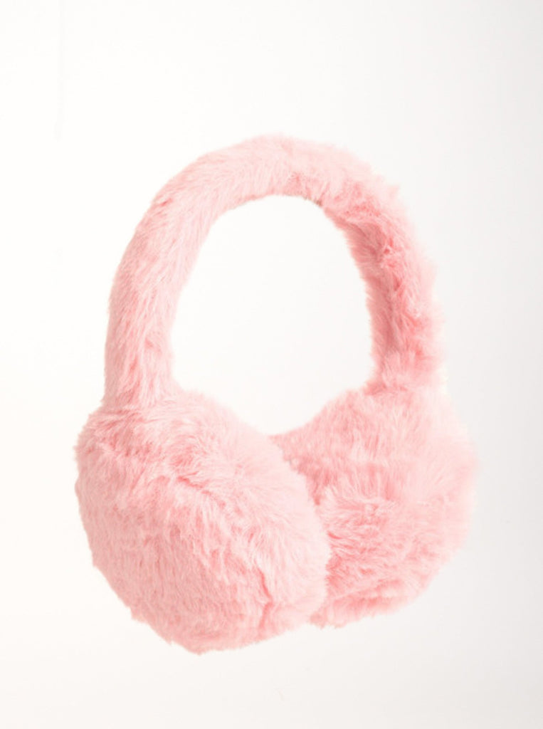 Fluffy Faux-Fur Earmuffs in Pink | Fluffy | Baby pink | Coquette | Lolita | 90s | Soft e girl | Plaza Core | Ski | Skiing | Winter Accessories | Autumn Accessories | Winter | Autumn | Pretty |