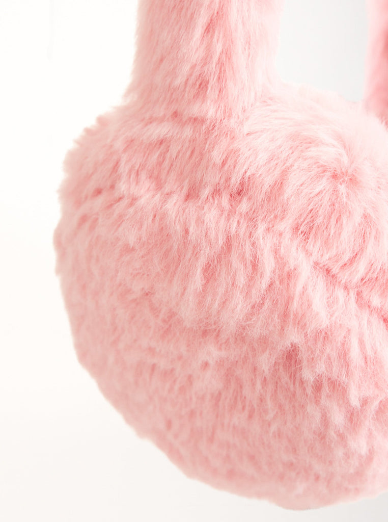 Fluffy Faux-Fur Earmuffs in Pink | Fluffy | Baby pink | Coquette | Lolita | 90s | Soft e girl | Plaza Core | Ski | Skiing | Winter Accessories | Autumn Accessories | Winter | Autumn | Pretty |