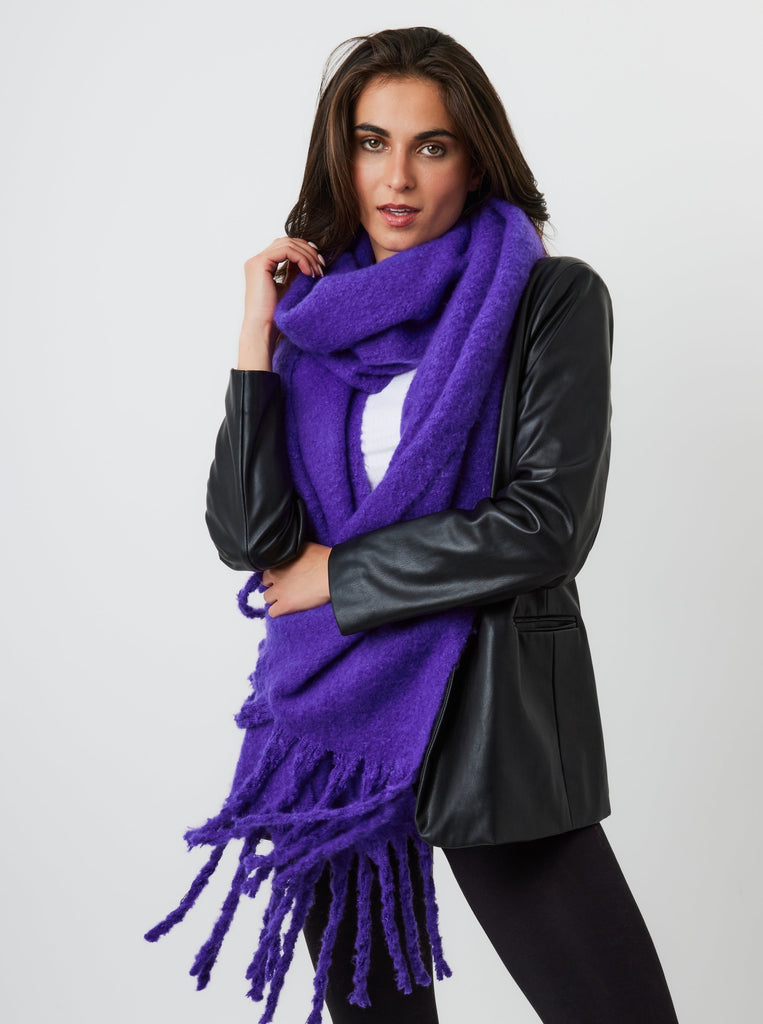 Chunky Soft Scarf in Dark Purple | Oversized Scarf | Super Soft Scarf | Unisex | Fall | Winter | Autumn | Women | Grunge | Grunge Sleaze | Weird Girl | Autumn Accessories | Winter Accessories | Fall Accessories | Women's Accessories | Women's Scarf | Purple Scarf | Arty | Fall Style | Autumn Style | Winter Style | Ski | Ski Season | Skiing | Ski Accessories | 
