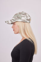 Camo Print Baseball Cap in Green | camouflage | grunge | y2k | indie sleaze | indie | utility | retro | streetwear | street style | accessories | accessory | women's accessories | transitional | autumn | winter | summer | spring | beach hat | hats | hat | rat girl |  