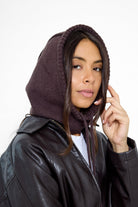 Women's Balaclava Fine knit in Brown