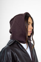 Women's Balaclava Fine knit in Brown