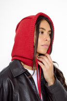 Women's Balaclava Fine knit in Red