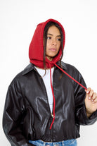 Women's Balaclava Fine knit in Red
