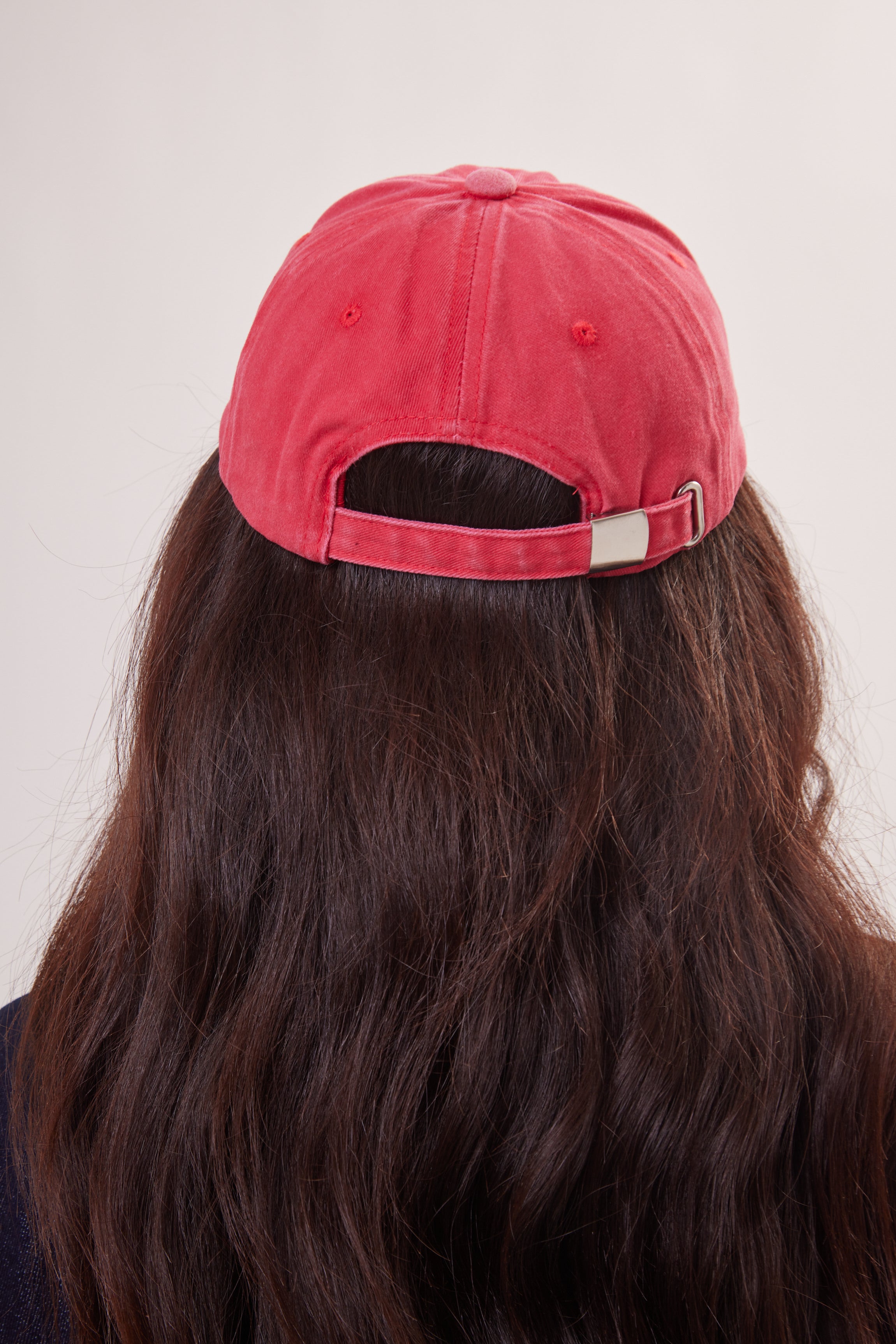 Woman's Brooklyn Baseball Cap in Red