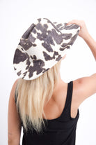 Women’s Cowboy Hat in Brown Cow Print