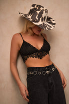 Women’s Cowboy Hat in Brown Cow Print