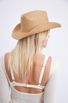 Women’s Distressed Cowboy Hat in Brown