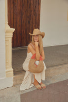 Women’s Distressed Cowboy Hat in Brown