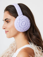 Woman's Crochet Earmuffs in Lilac