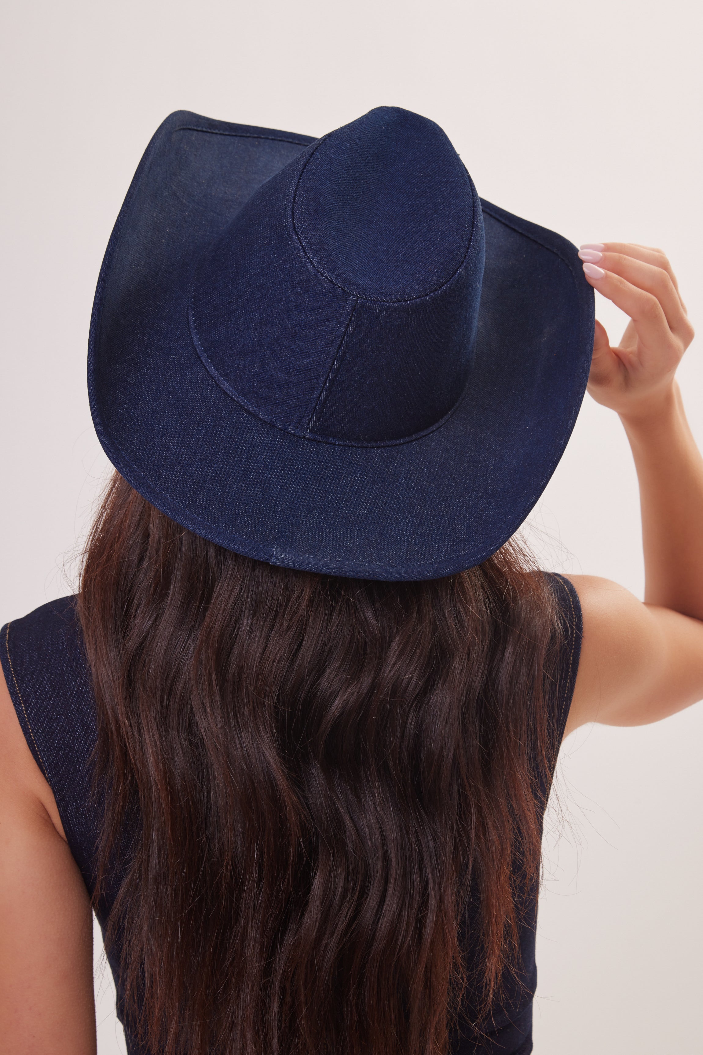 Woman's Dark Denim Cowboy Hat 