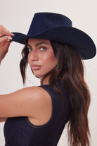 Woman's Dark Denim Cowboy Hat 