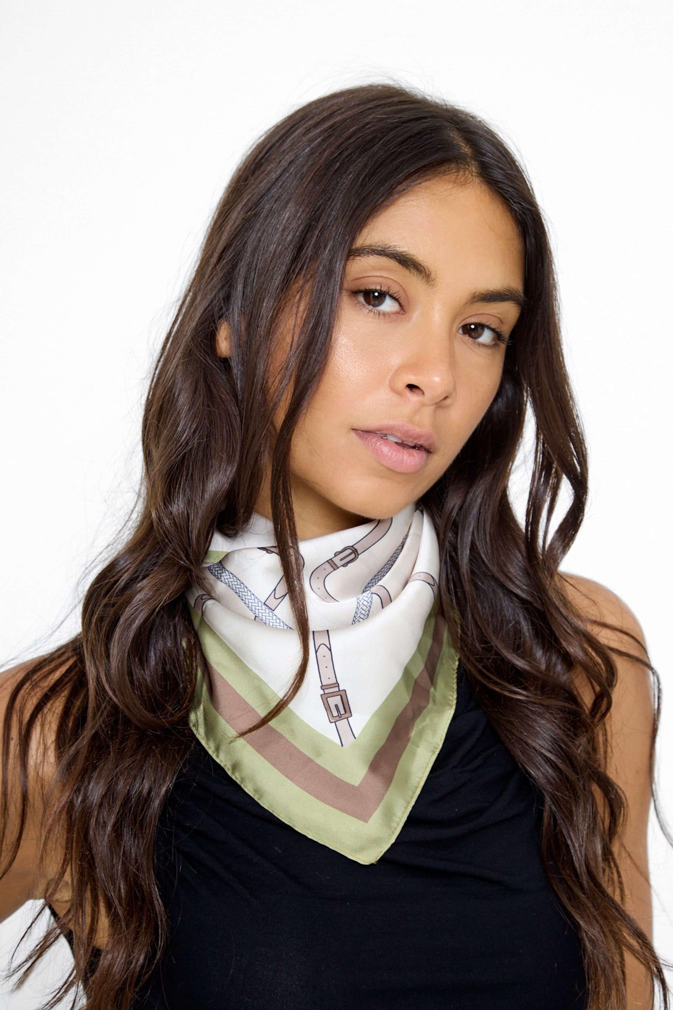 Women's Horse shoe bandana in cream