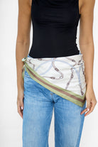 Women's Horse shoe bandana in cream
