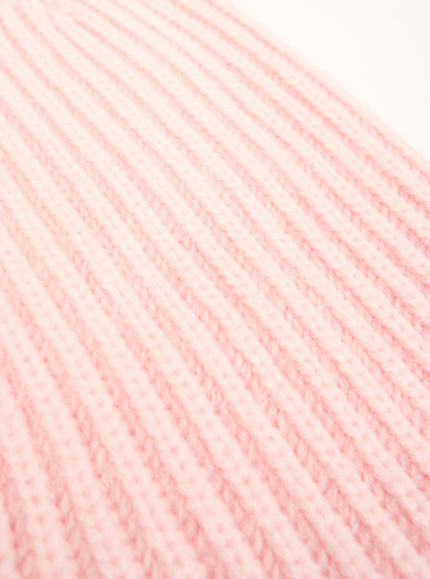 Woman's Knitted Hood Balaclava in Pink
