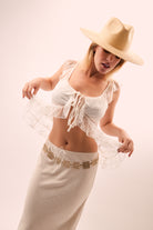 Women’s Wide Brim Raffia Fedora in Natural Beige