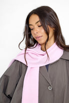 Women's Plain Knitted Scarf in Pink
