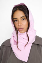 Women's Plain Knitted Scarf in Pink