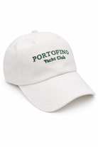 Woman's Portofino Yacht Club Baseball Cap in White and Green