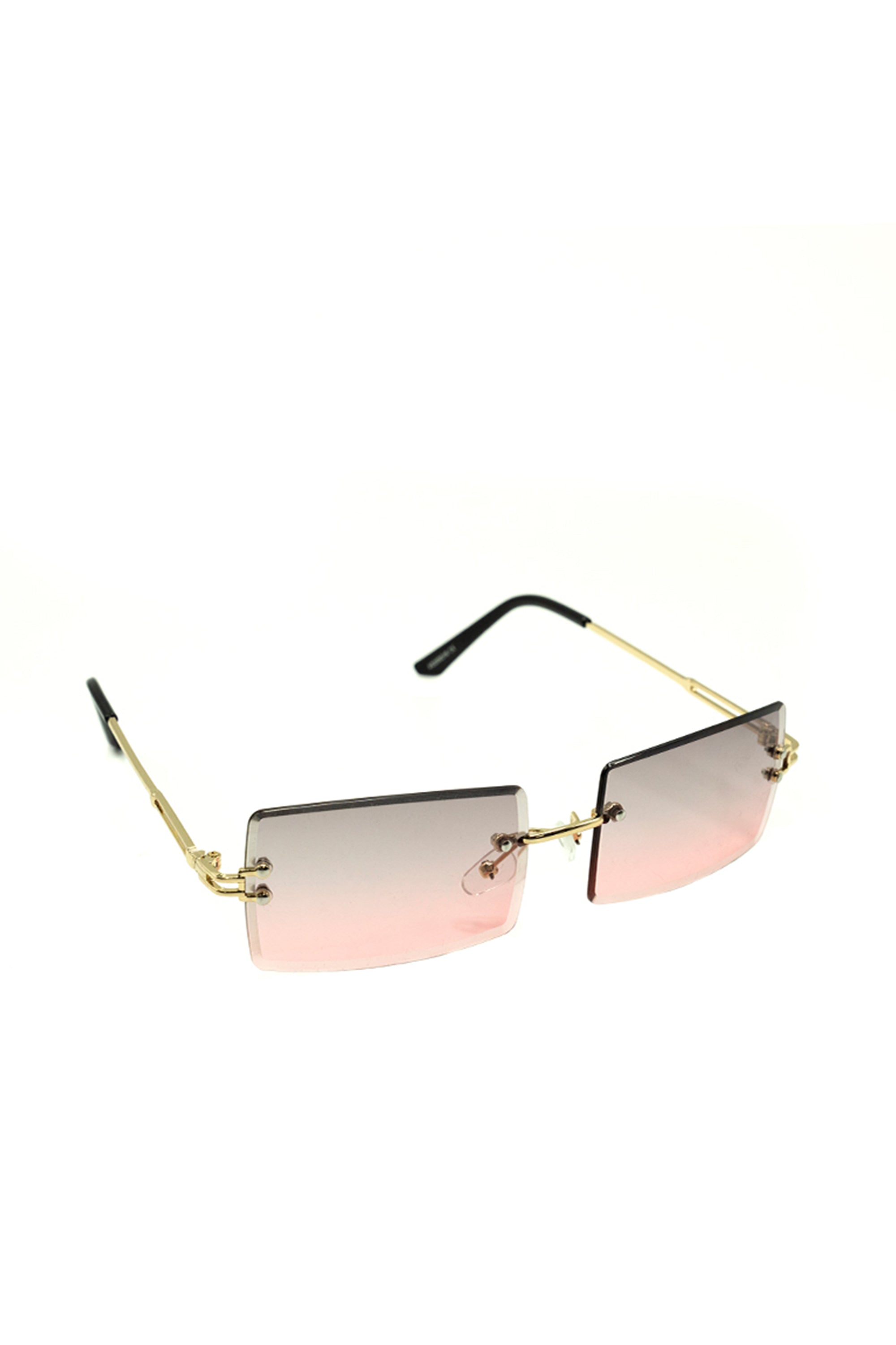 Women’s Pink Ombre Festival Rimless Sunglasses
