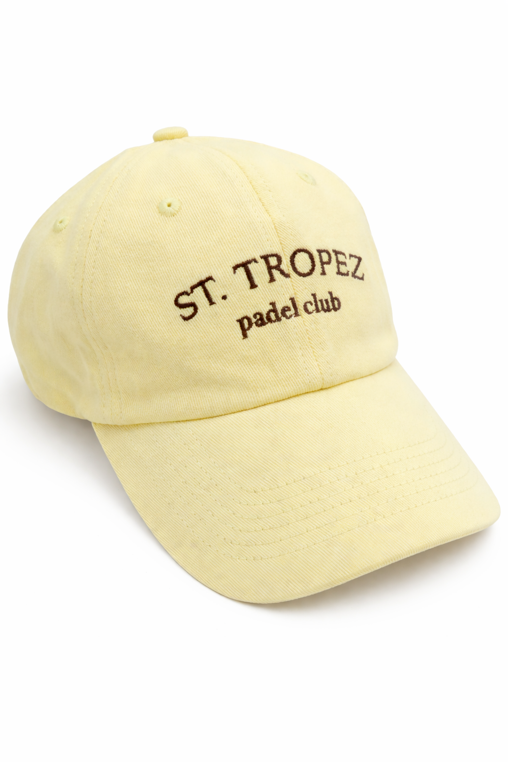 Woman's St. Tropez Padel Club Baseball Cap in Yellow