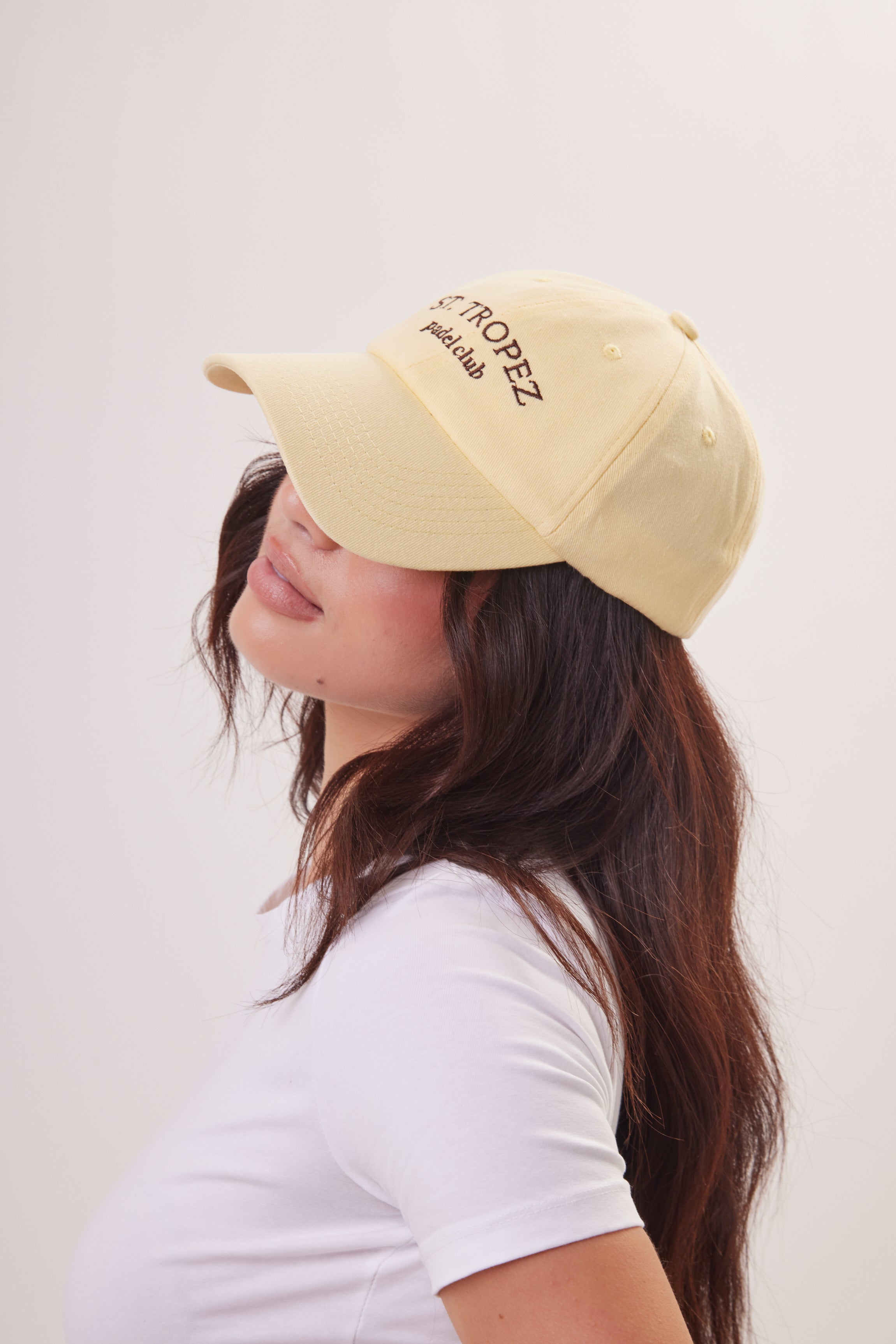 Woman's St. Tropez Padel Club Baseball Cap in Yellow