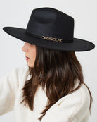 Oversized Fedora Hat in Black with Buckle detail and size adjuster | Winter | Autumn | Walks | Pub | Casual | Oversized | Hat | Accessory | Accessories | twee | Old money | Plaza core | Country | Streetwear | Indie