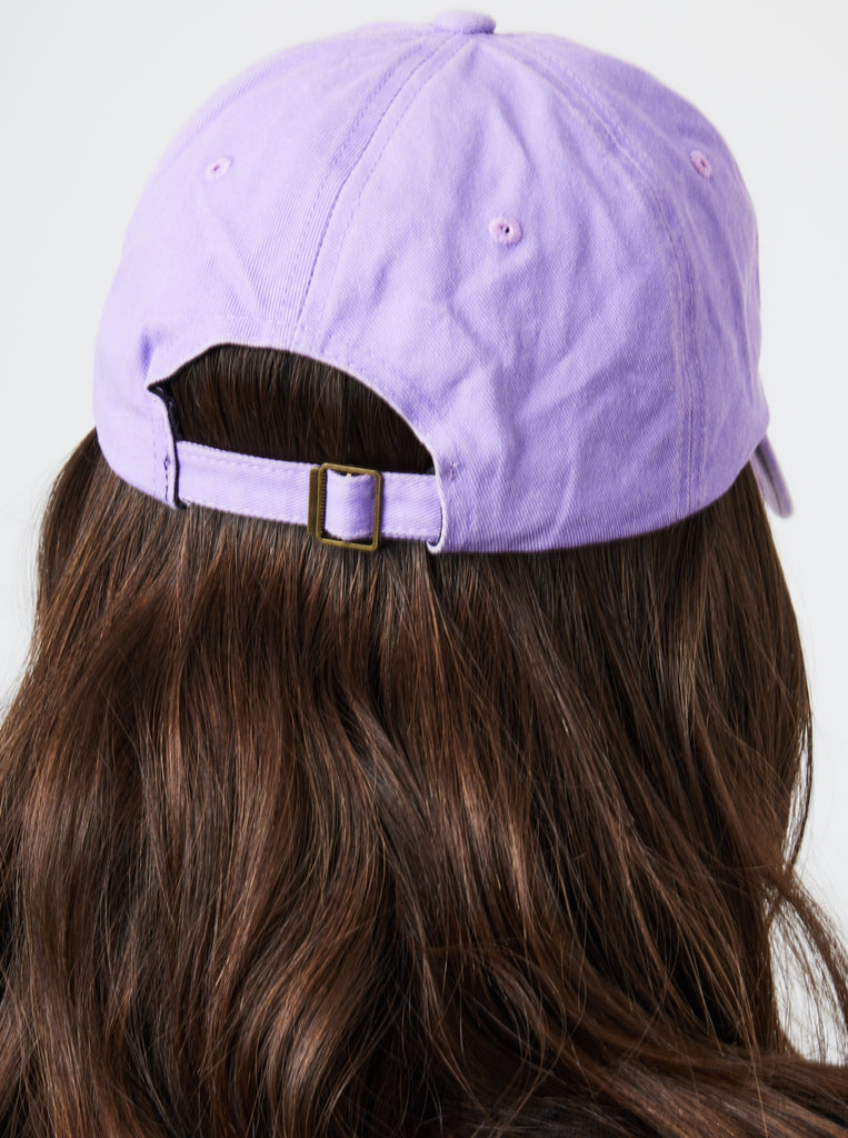 My Accessories London Ready Set Go Baseball Cap in Lilac | Athleisure | Sporty | Purple | Cap | Hat | Women's | Women's Accessories | Washed