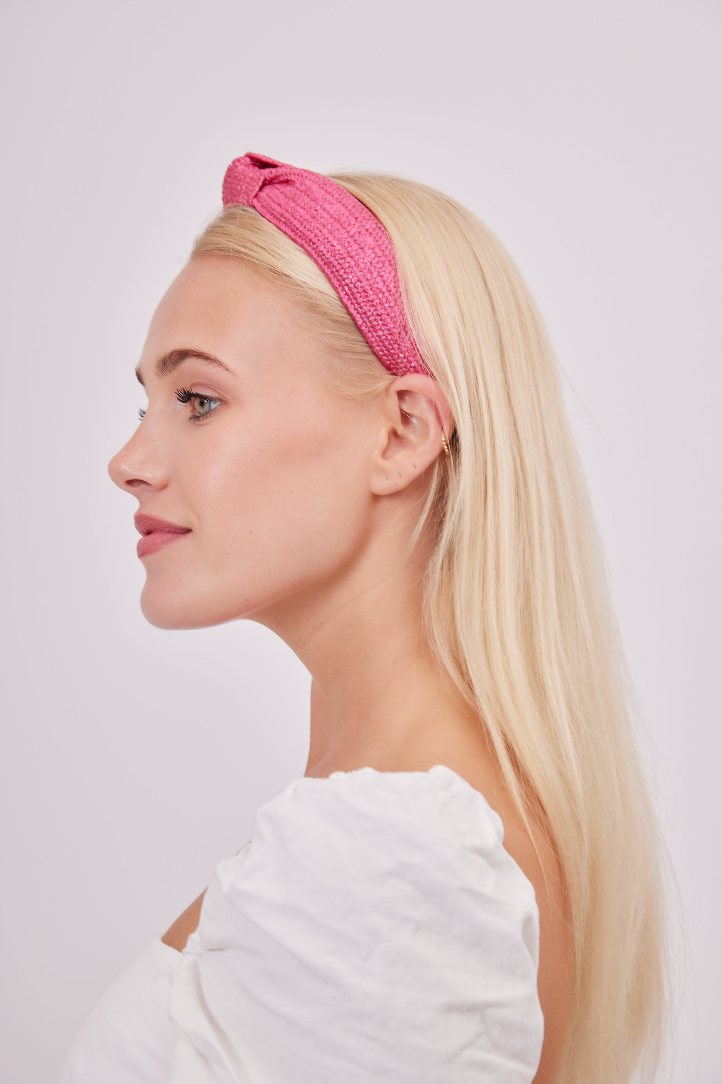 Woven Knot Headband in Pink | Woven | Wedding | Wedding guest | Occasion | Races | Beach | Holiday | Party | Glam | Women's Accessories | Accessory | Hair Accessory