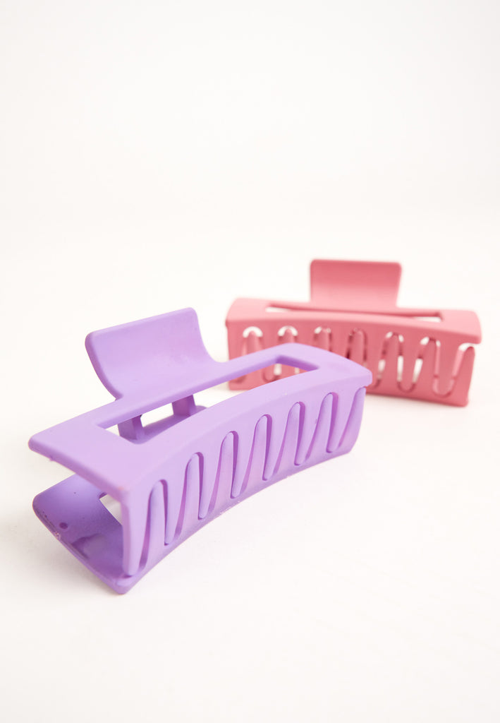 My Accessories London Hair Clip | Hair Accessories | Accessory | Hair Claw | Purple | Large Hair Clip | 90's Hair | Y2K Hair