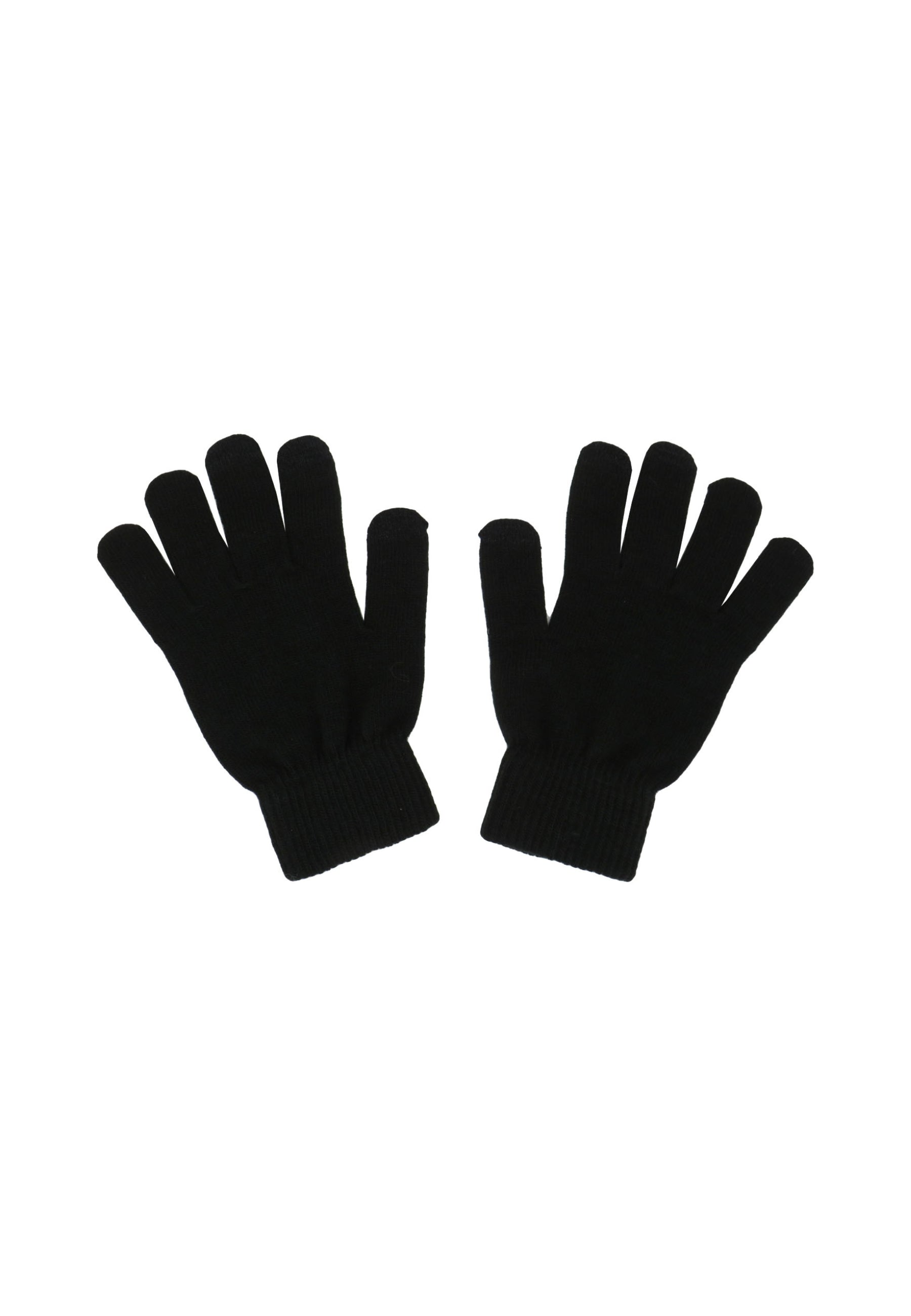 My Accessories London Plain Knitted Gloves in Black | Touchscreen | Plain | Knitted | Basic | Basics | Essential | Minimal
