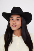 Black Faux Suede Cowboy Hat - Cowboy Hat - My Accessories London