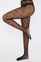 Bow Fishnet Tights in Black - Tights - My Accessories London