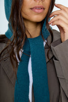 Chunky ties Knitted Bonnet in Teal - Bonnet - My Accessories London
