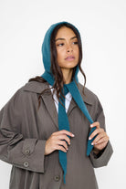 Chunky ties Knitted Bonnet in Teal - Bonnet - My Accessories London