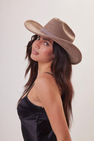 Cowboy Hat in Taupe Stone Grey - Cowboy Hat - My Accessories London