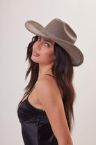 Cowboy Hat in Taupe Stone Grey - Cowboy Hat - My Accessories London