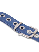 Denim Eyelet Belt in Blue - Belts - My Accessories London