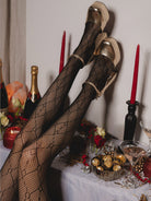 Fishnet Monogram Tights - Tights - My Accessories London