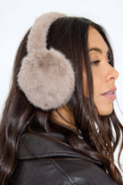 Fluffy Faux-Fur Earmuffs in Taupe - Ear Muffs - My Accessories London
