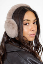 Fluffy Faux-Fur Earmuffs in Taupe - Ear Muffs - My Accessories London