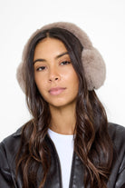 Fluffy Faux-Fur Earmuffs in Taupe - Ear Muffs - My Accessories London