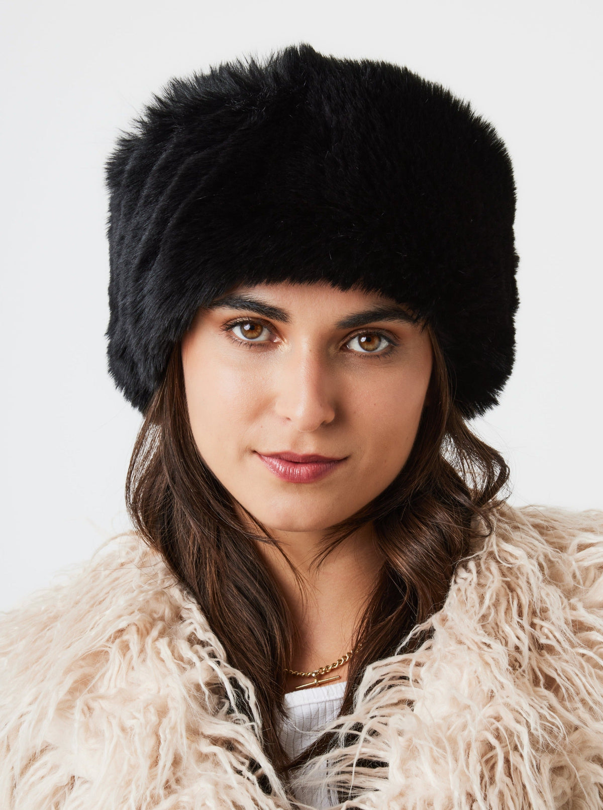 Fluffy Faux Fur Headband in Black - Headband - My Accessories London