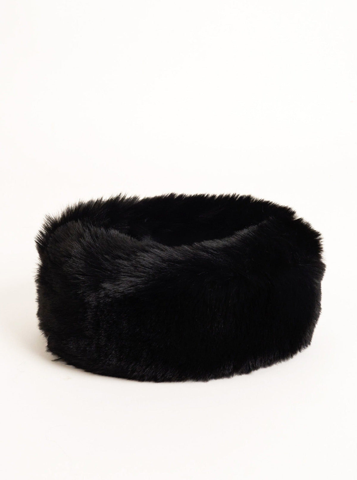 Fluffy Faux Fur Headband in Black - Headband - My Accessories London