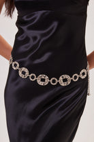 Hammered Chain Statement Belt in Silver - My Accessories London