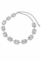 Hammered Square Chain Belt in Silver - Chain Belt - My Accessories London
