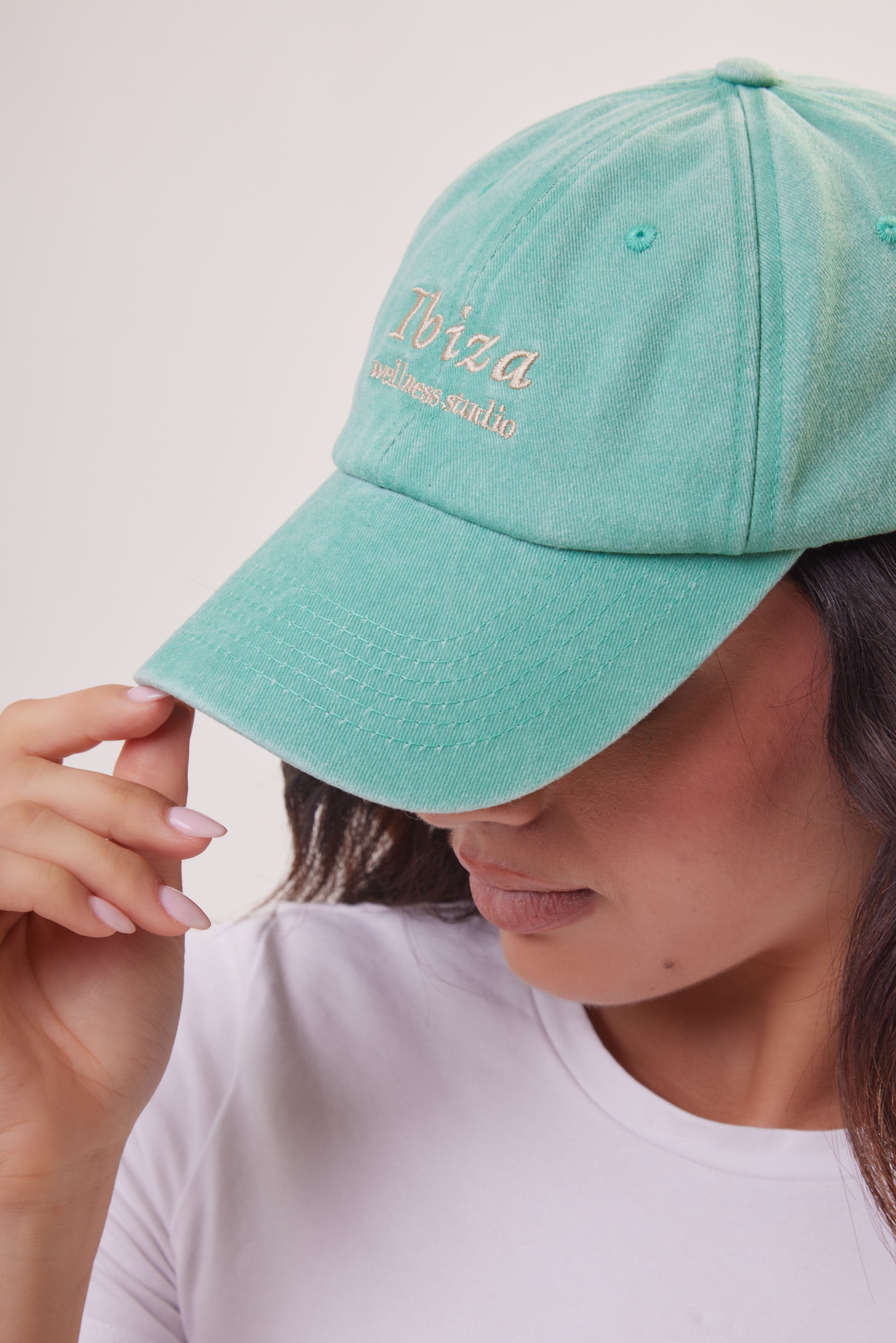 Ibiza Baseball Cap in Washed Turquoise - Baseball Cap - My Accessories London