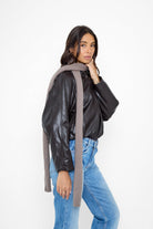 Knitted Skinny Scarf in Taupe - Scarves - My Accessories London